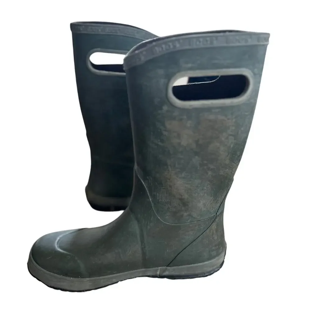 BOGS Dark Green Youth 4 Rubber Pull On Rainboot